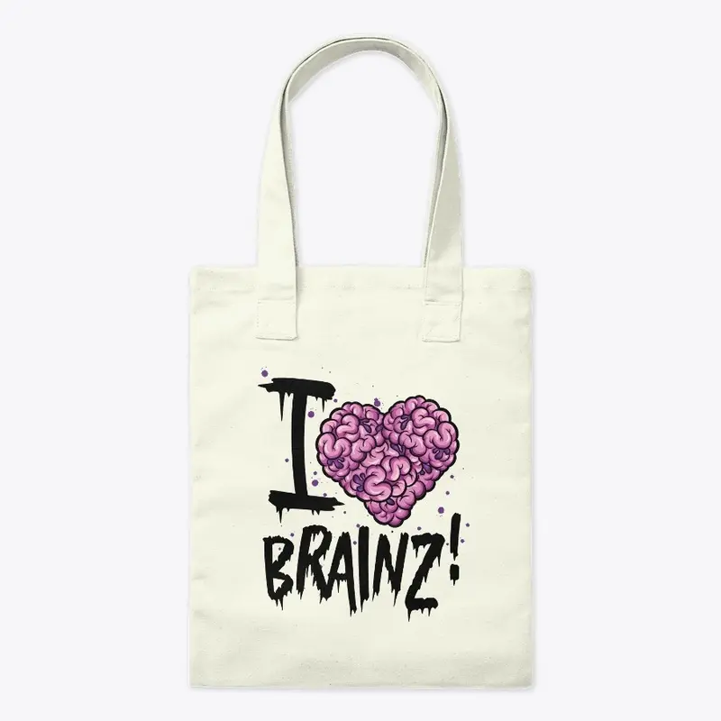 I Love Brainz! - Zombie T-Shirt (Light)