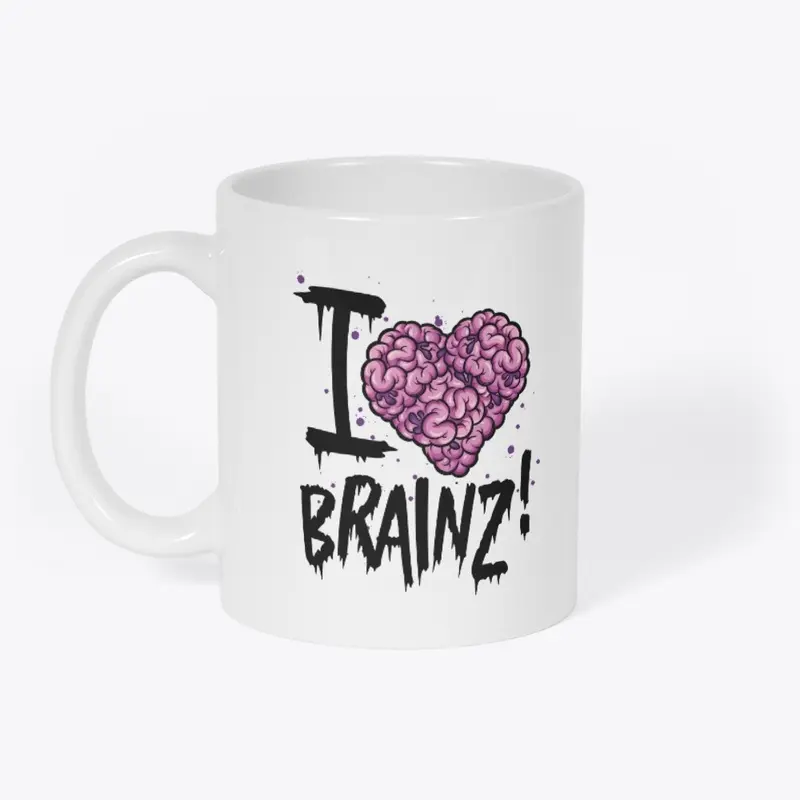 I Love Brainz! - Zombie T-Shirt (Light)