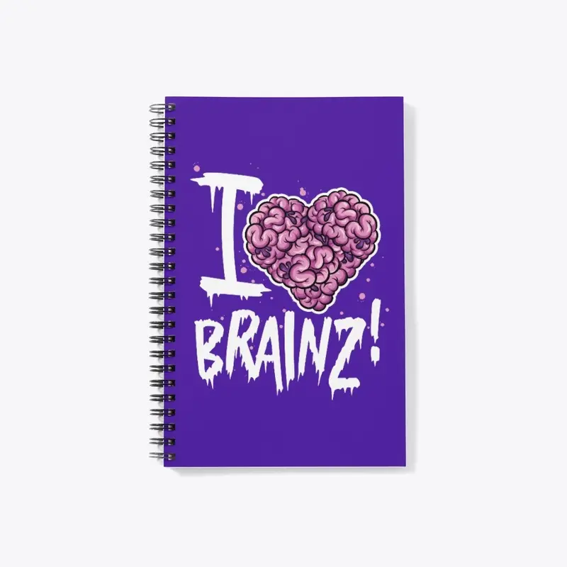 I Love Brainz! - Zombie T-Shirt (Dark)