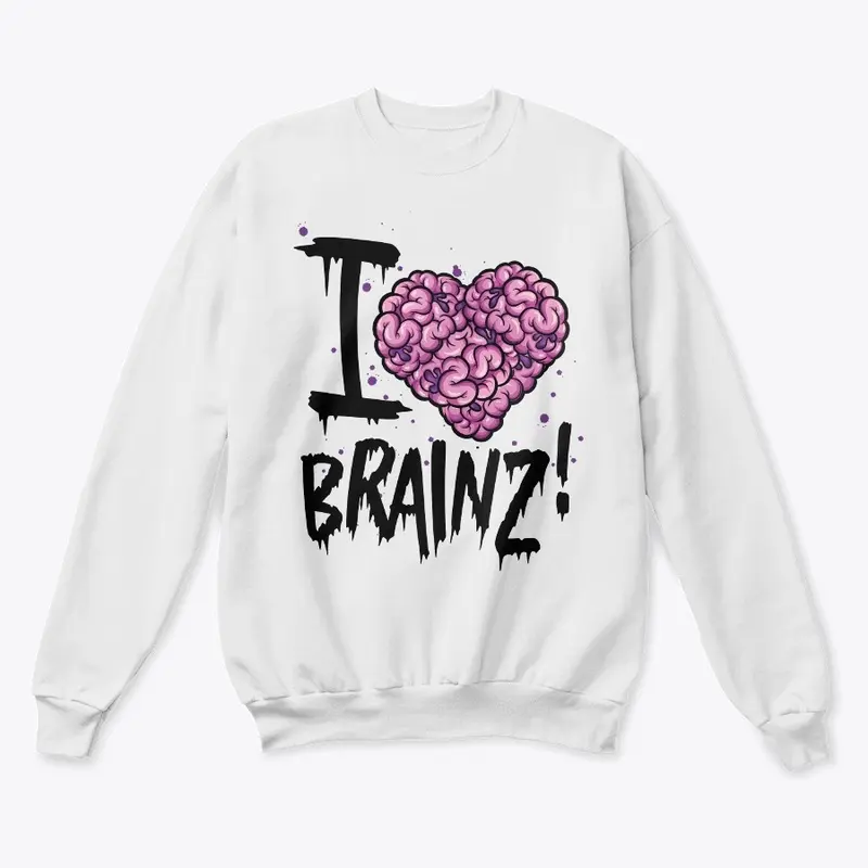 I Love Brainz! - Zombie T-Shirt (Light)