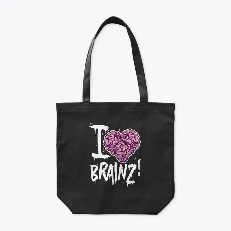 I Love Brainz! - Zombie T-Shirt (Dark)